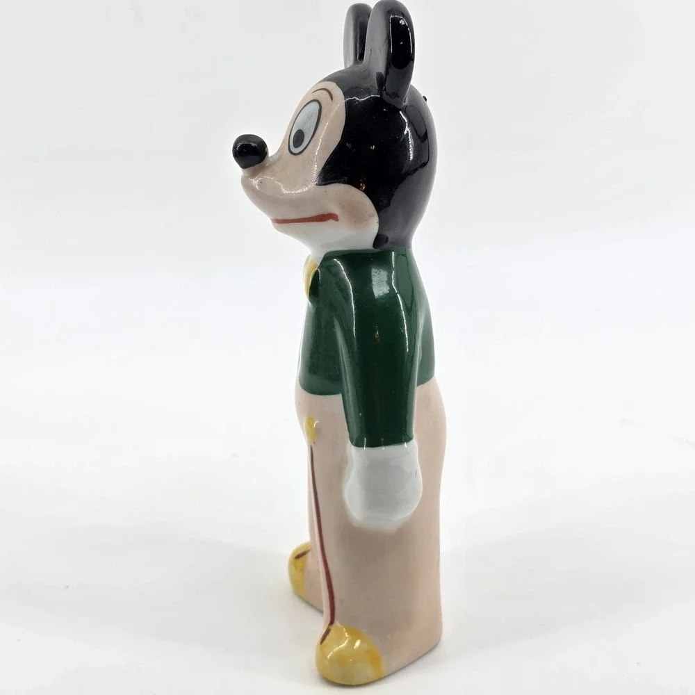 1950's MICKEY MOUSE w/soccer ball high glazed ceramic figure 7